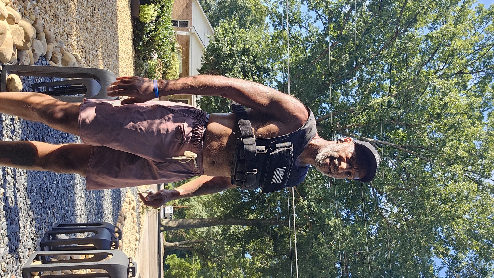 Mike wearing GRAVGEAR weighted vest
